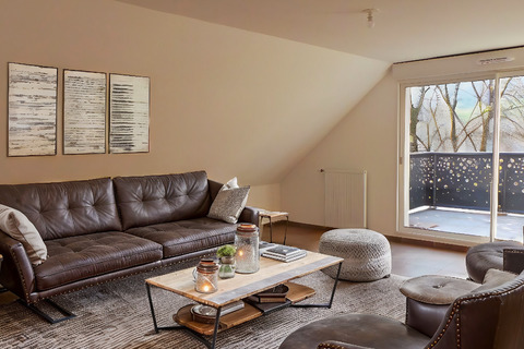 Salon avec home staging